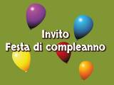 Cartolina Invito Compleanno